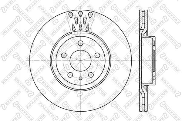 Stellox 6020-9925V-SX Front brake disc ventilated 60209925VSX
