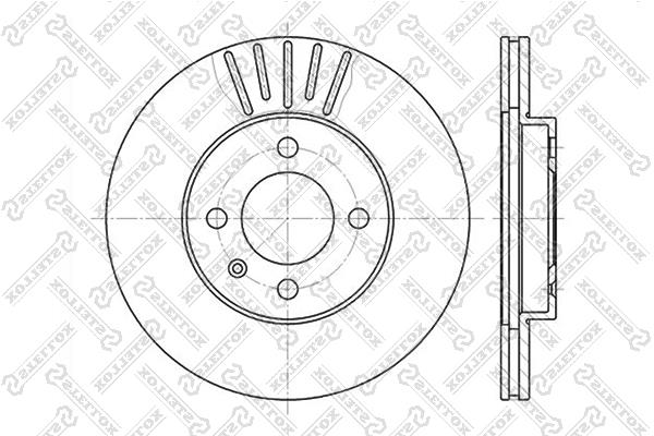 Stellox 6020-9934V-SX Front brake disc ventilated 60209934VSX