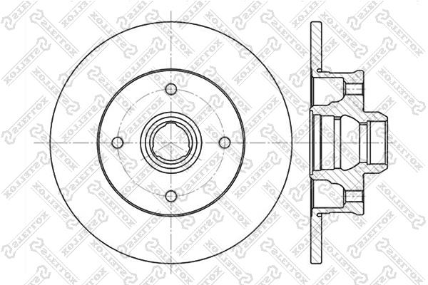 Stellox 6020-9935-SX Rear brake disc, non-ventilated 60209935SX