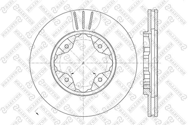 Stellox 6020-9941V-SX Front brake disc ventilated 60209941VSX