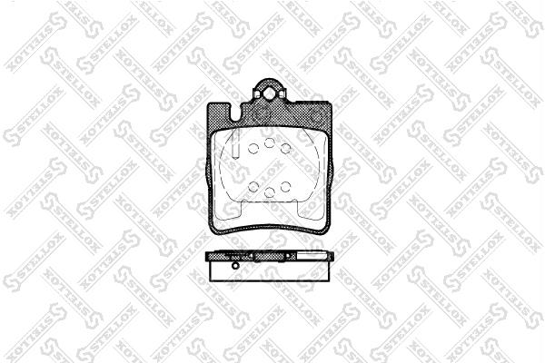720000BSX Stellox Brake pad set