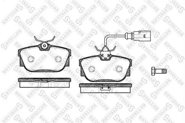 778000BSX Stellox Brake pad set