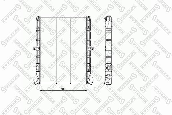 8103313SX Stellox Engine cooling radiator