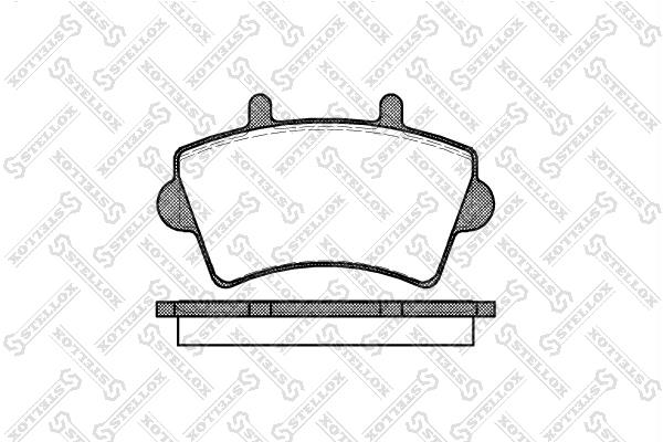 Stellox 830 000-SX Brake Pad Set, disc brake 830000SX