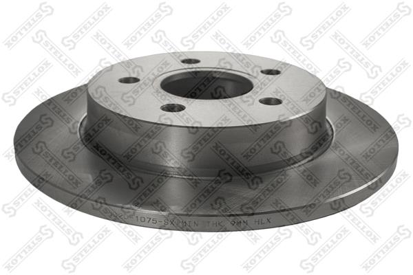 Stellox 6020-1075-SX Rear brake disc, non-ventilated 60201075SX