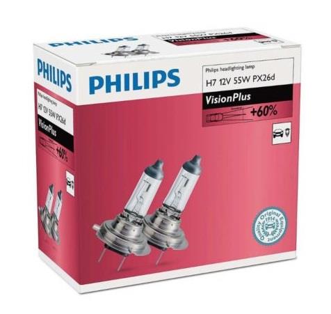 Philips 12972VPC2 Halogen lamp Philips Visionplus +60% 12V H7 55W +60% 12972VPC2
