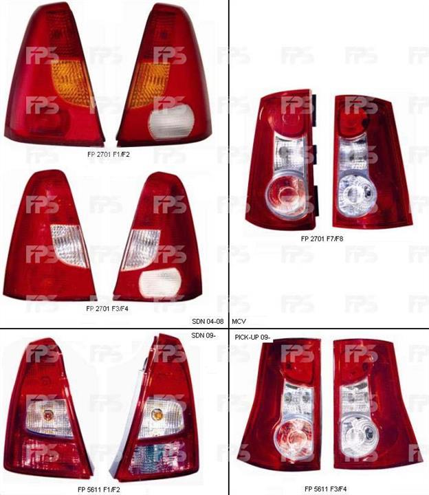 FPS FP 5611 F3-P Tail lamp left FP5611F3P