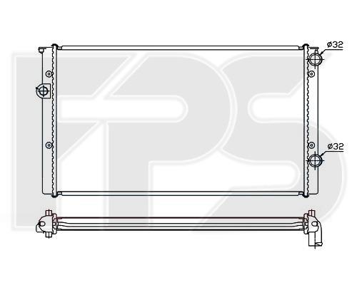 FPS FP 74 A428-X Radiator, engine cooling FP74A428X