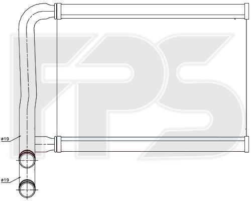 FPS FP 32 N188-X Heat exchanger, interior heating FP32N188X