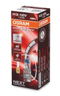 Osram 64151NL Halogen lamp Osram Night Breaker Laser +150% 12V H3 55W +150% 64151NL