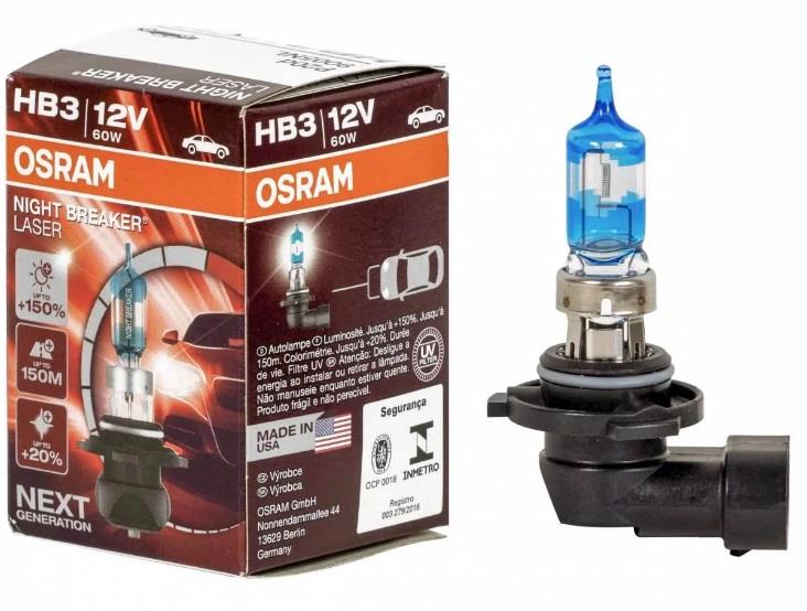 Osram 9005NL Halogen lamp Osram Night Breaker Laser +150% 12V HB3 60W +150% 9005NL