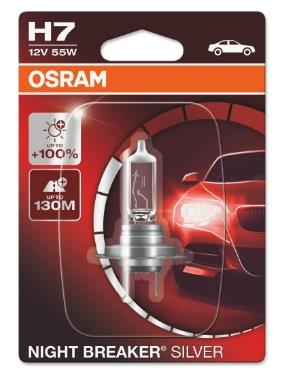 Osram 64210NBS-01B Halogen lamp Osram Night Breaker Silver +100% 12V H7 55W +100% 64210NBS01B
