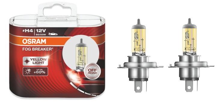Osram 62193FBR-HCB Halogen lamp Osram Fog Breaker Off-Road +60% 12V H4 60/55W +60% 62193FBRHCB
