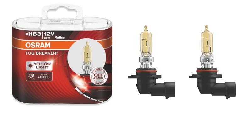 Osram 9005FBR-HCB Halogen lamp Osram Fog Breaker Off-Road +60% 12V HB3 60W +60% 9005FBRHCB