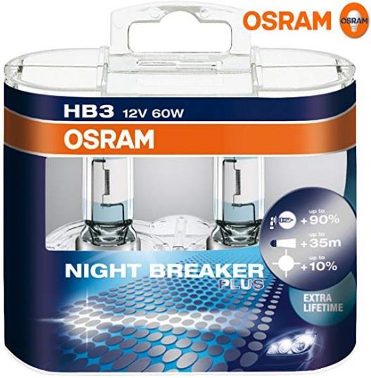 Osram 9005NBP-HCB Halogen lamp Osram Night Breaker Plus +90% 12V H1 60W +90% 9005NBPHCB