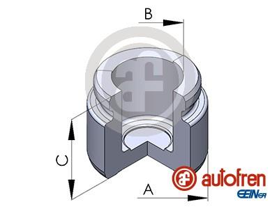 Autofren D025672 Rear brake caliper piston D025672