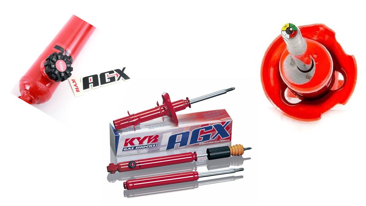 KYB (Kayaba) 741056 Suspension shock absorber rear gas oil KYB AGX 741056