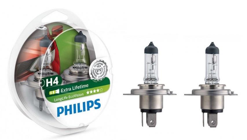 Philips 12342ECOS2 Halogen lamp Philips Ecovision 12V H4 60/55W 12342ECOS2
