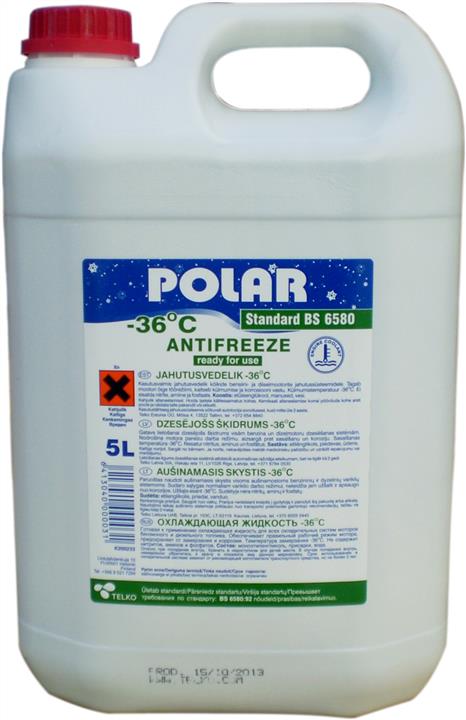 Polar K200233 Antifreeze Polar Standard BS 6580 G11 blue,ready to use -36, 5L K200233