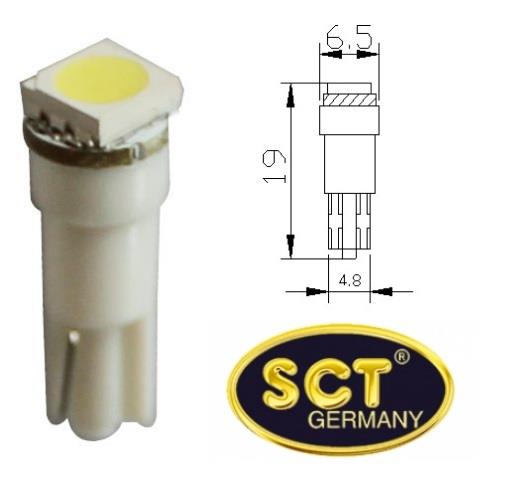 SCT 210308 LED lamp T5 24V 1,2W W2,1x4,5d 210308