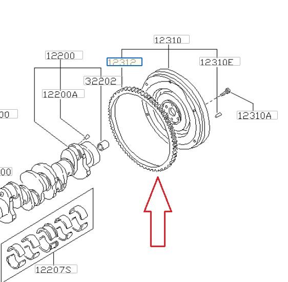 12312A8600 Nissan GEAR-RING