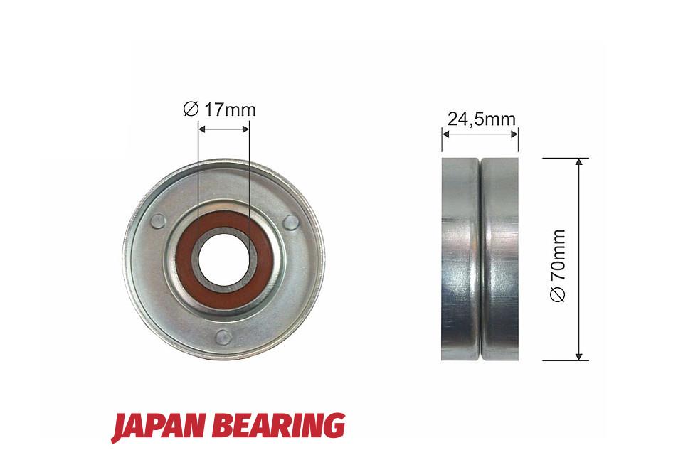 Guide pulley Audi A3: RNKAU002 NTY Idler roller