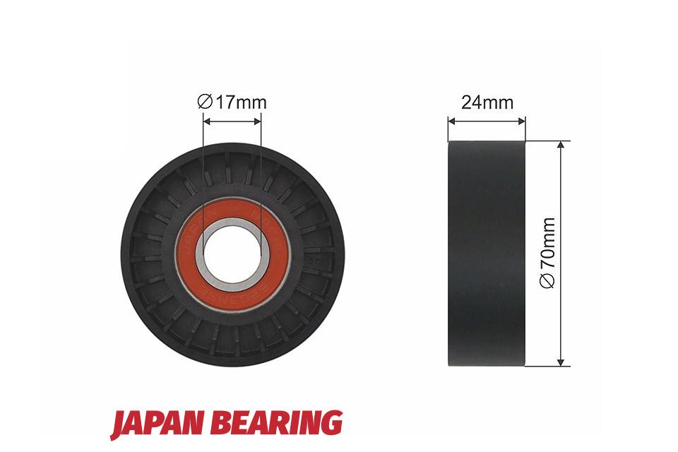 Belt tensioner pulley Audi: RNKAU000 NTY Idler roller