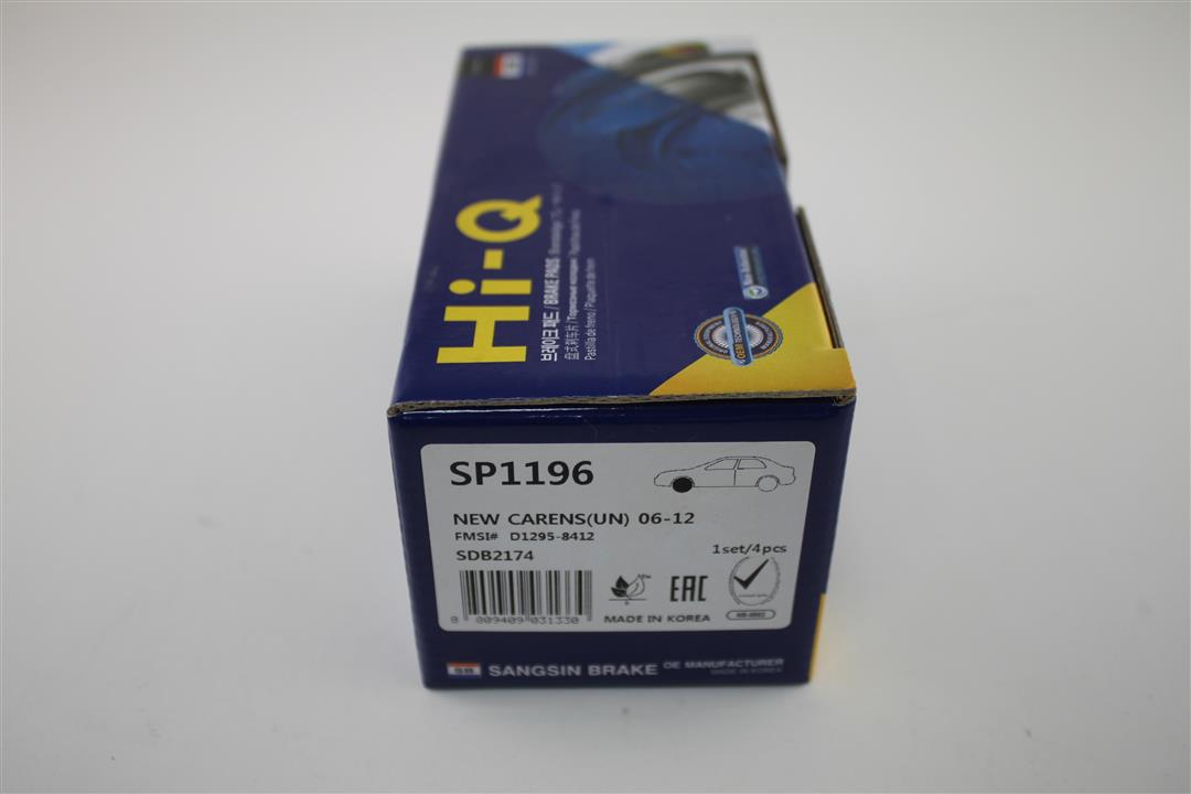 Front disc brake pads, set Sangsin SP1196