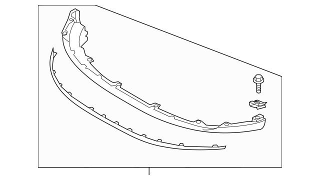 86512G5000 Hyundai/Kia Front bumper spoiler