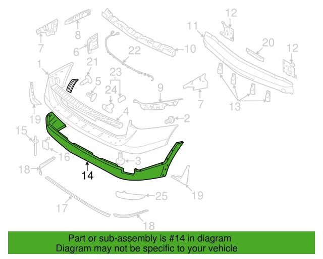 866123J010 Hyundai/Kia Bumper rear