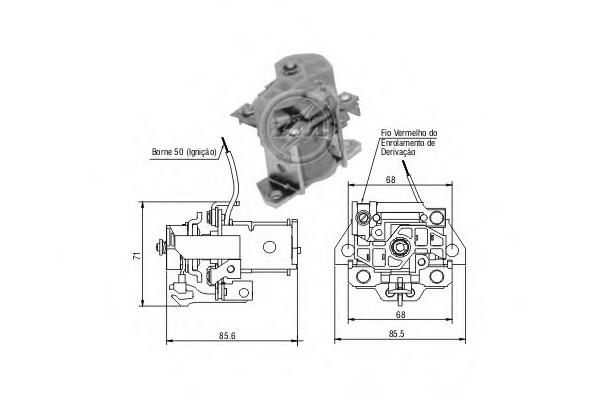 Zm 901 Solenoid switch, starter 901