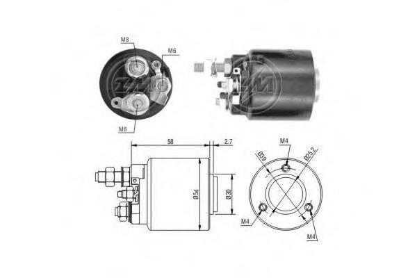590 Zm Solenoid switch, starter