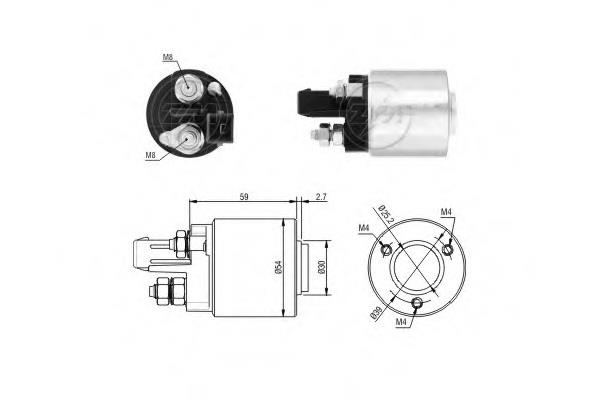 5492 Zm Solenoid switch, starter