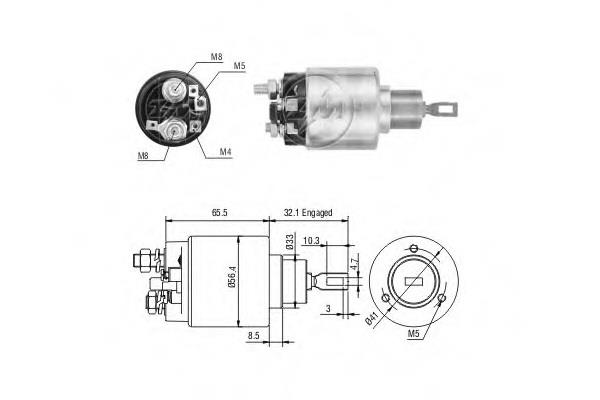474 Zm Solenoid switch, starter