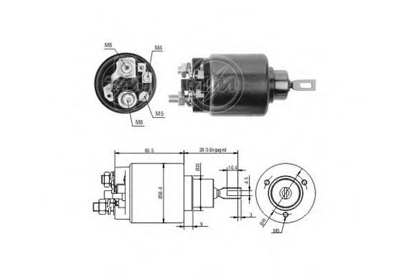 2571 Zm Solenoid switch, starter