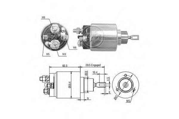 1475 Zm Solenoid switch, starter