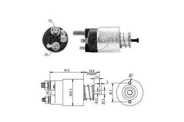 1391 Zm Solenoid switch, starter