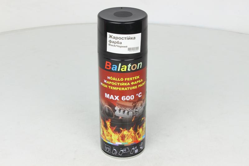 Balaton BLACKFIREPROOF Universal paint BlackFireproof heat-resistant black, 400 ml BLACKFIREPROOF