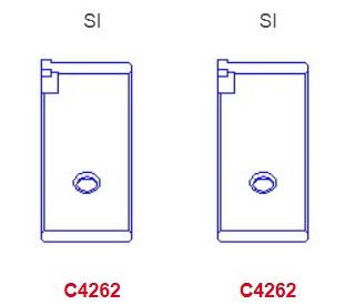 King CR4262SI METAL SET,CONN.ROD, std CR4262SI