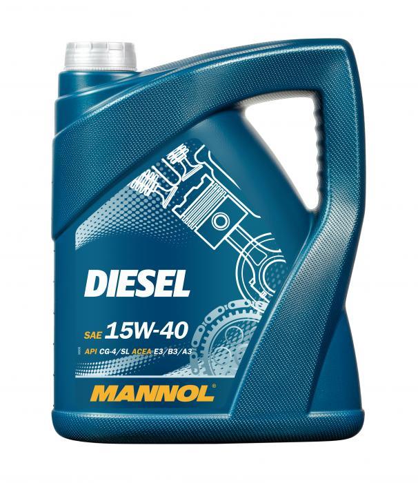 Mannol MN7402-5 Motor oil MANNOL 7402 Diesel 15W-40 ACEA A3/B4, API CH-4/SL, 5 l MN74025