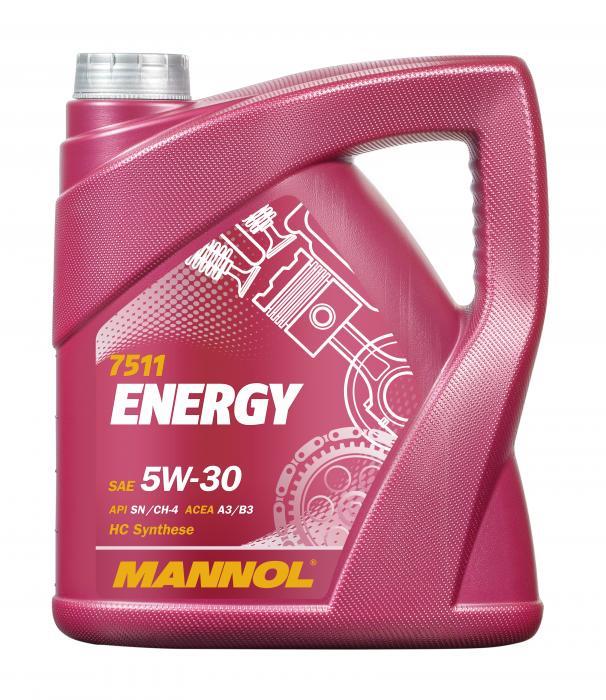 Mannol MN7511-4 Engine oil Mannol 7511 Energy 5W-30, 4L MN75114
