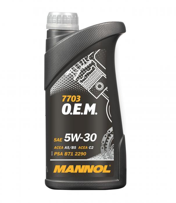 Mannol MN7703-1 Engine oil Mannol 7703 O.E.M. for Peugeot Citroen 5W-30, 1L MN77031