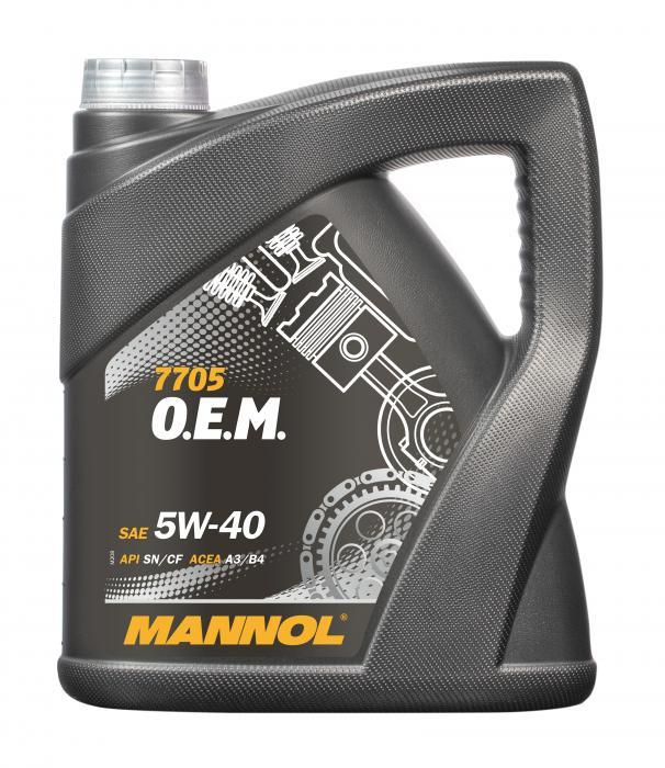 Mannol MN7705-4 Engine oil Mannol 7705 O.E.M. for Renault Nissan 5W-40, 4L MN77054