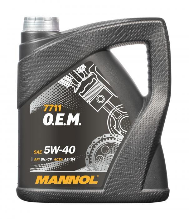 Mannol MN7711-4 Engine oil Mannol 7711 O.E.M. 5W-40, 4L MN77114