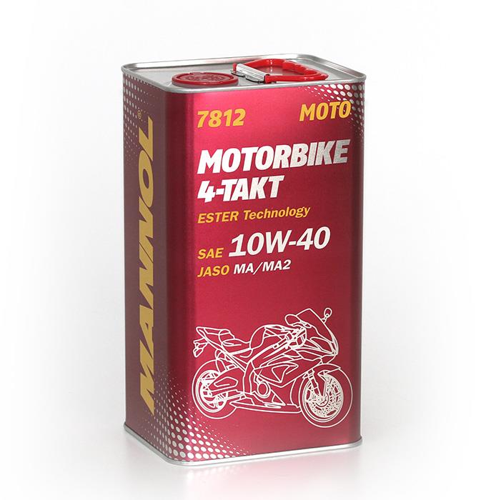 Mannol MN7812-4 Motor oil MANNOL 7812 Motorbike 4-Takt 10W-40 API SL, JASO MA/MA2, 4 l MN78124