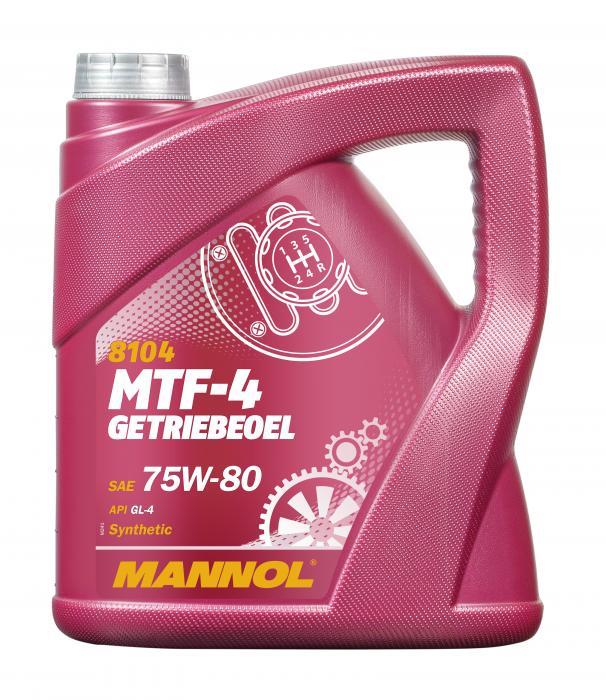 Mannol MN8104-4 Transmission oil MANNOL 8104 MTF-4 Getriebeoel 75W-80 API GL-4, 4 l MN81044