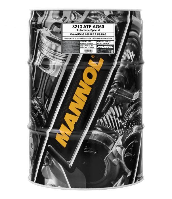 Mannol MN8213-60 Transmission oil MANNOL 8213 ATF AG60, 60 l MN821360