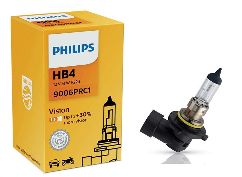 Halogen lamp Philips Vision +30% 12V HB4 55W +30% Philips 9006PRC1