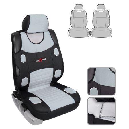Elit UNI AG-7252 Milex/Prestige seat covers set (2 front seats + 2 headrests), grey UNIAG7252