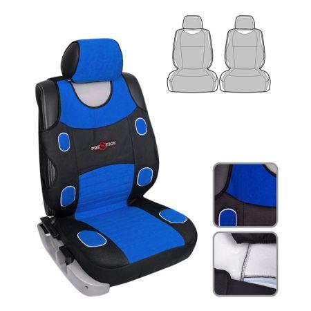 Elit UNI AG-7254 Milex/Prestige seat covers set (2 front seats + 2 headrests), blue UNIAG7254